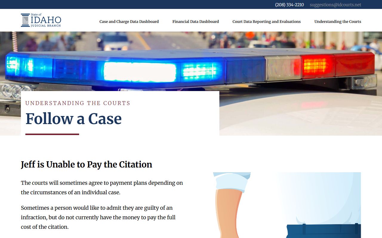 Jefferson County court dockets deferred payment information
