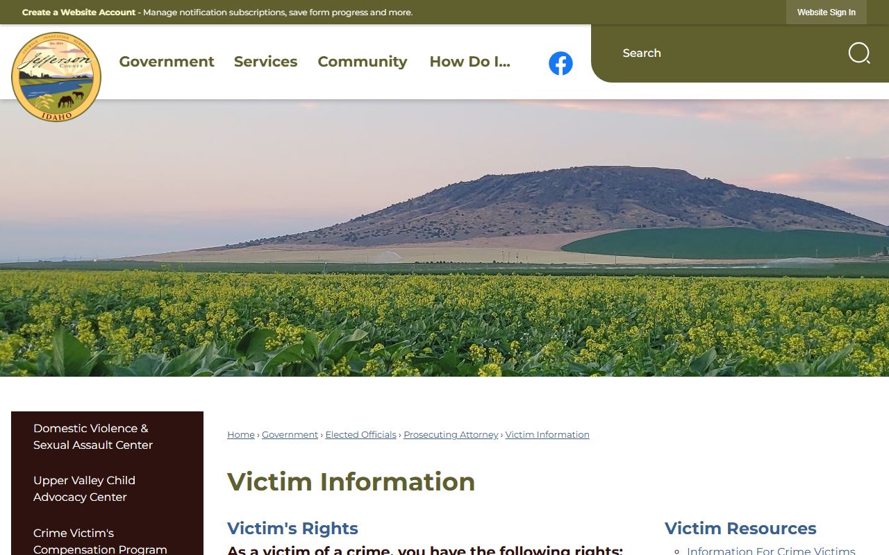 Jefferson County criminal court records victim information