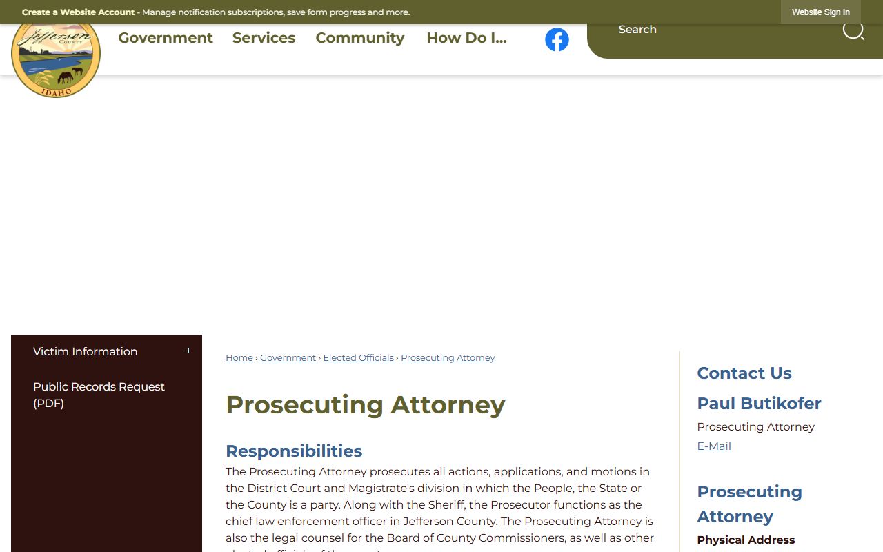 Jefferson County criminal court records prosecuting attorney