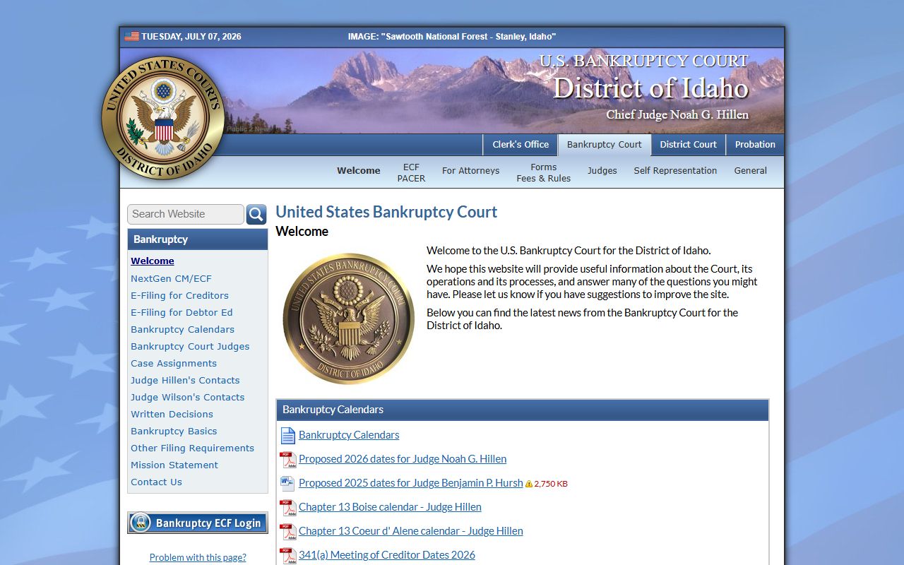 Jefferson County District Court federal bankruptcy court distinction